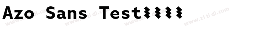 Azo Sans Test字体转换